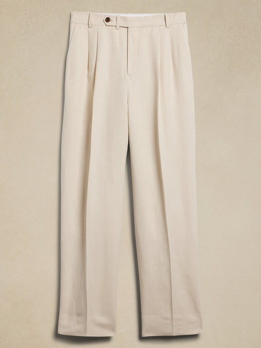 Agustin Relaxed Linen-Blend Pant