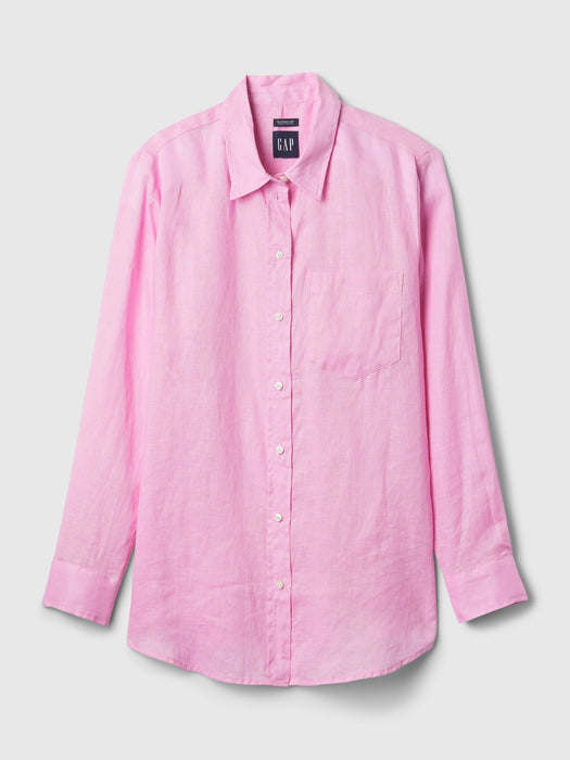 100% Linen Boyfriend Shirt