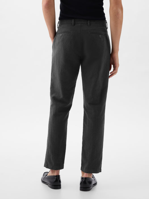 Linen-Cotton Trousers in Slim Fit