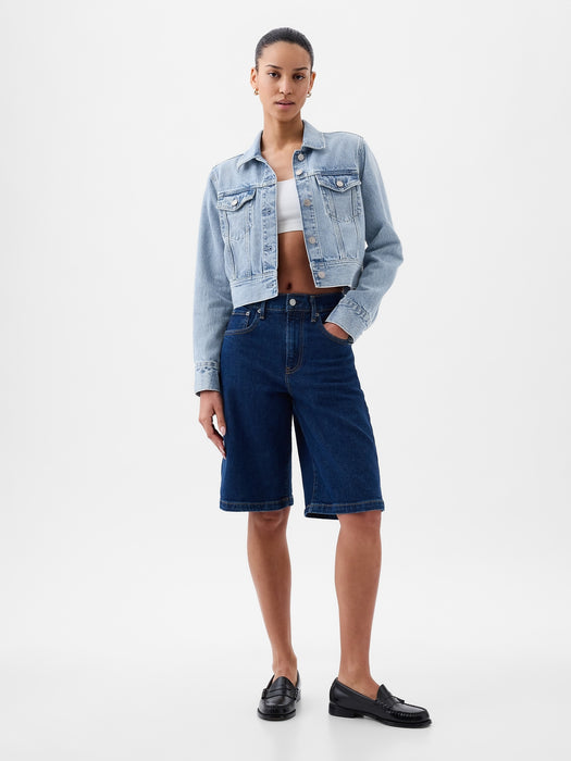 Cropped Icon Denim Jacket