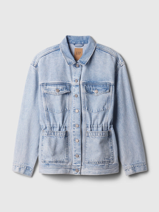 Cinched Denim Jacket