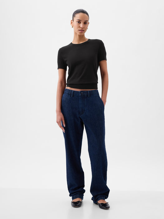 Lightweight CashSoft Cropped Sweater