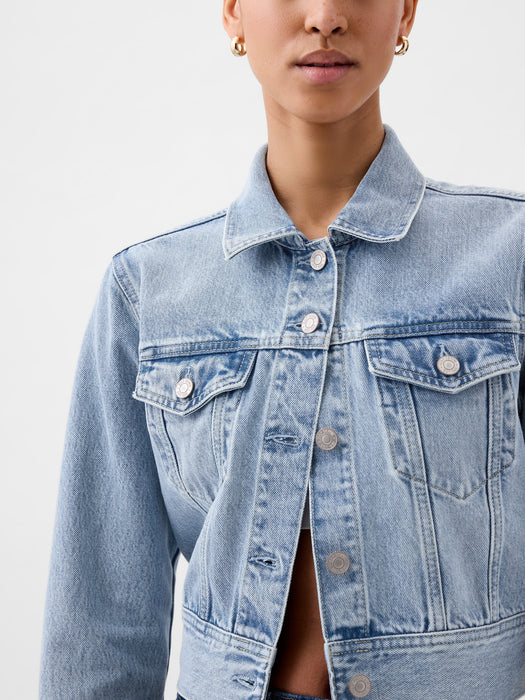 Cropped Icon Denim Jacket