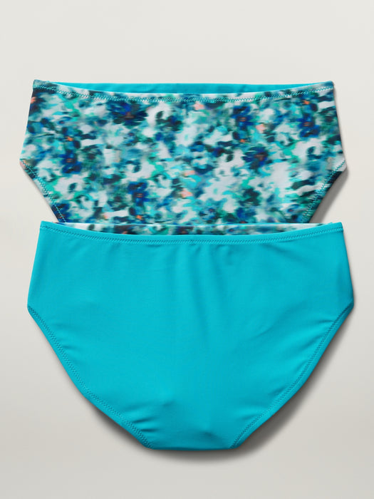 Athleta Girl Reversible Mid Rise Swim Bottom