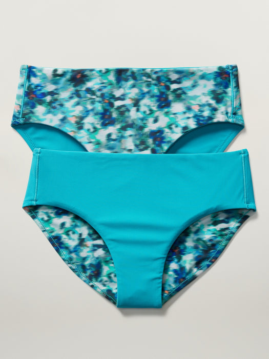 Athleta Girl Reversible Mid Rise Swim Bottom