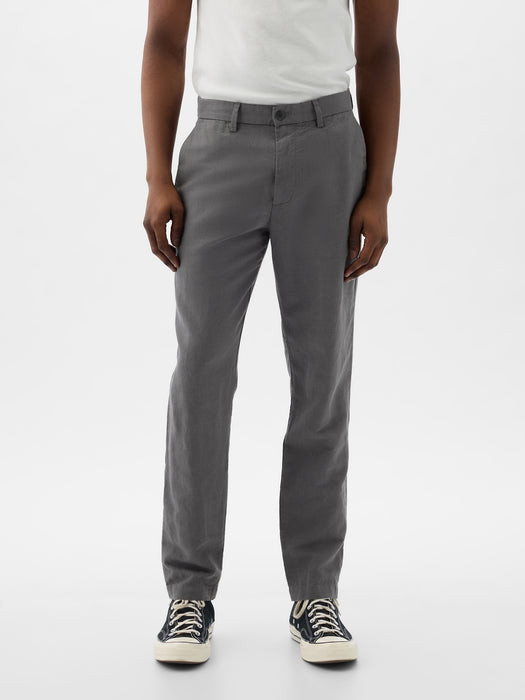 Linen-Cotton Trousers in Slim Fit