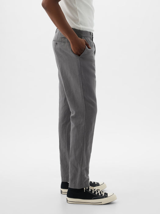 Linen-Cotton Trousers in Slim Fit