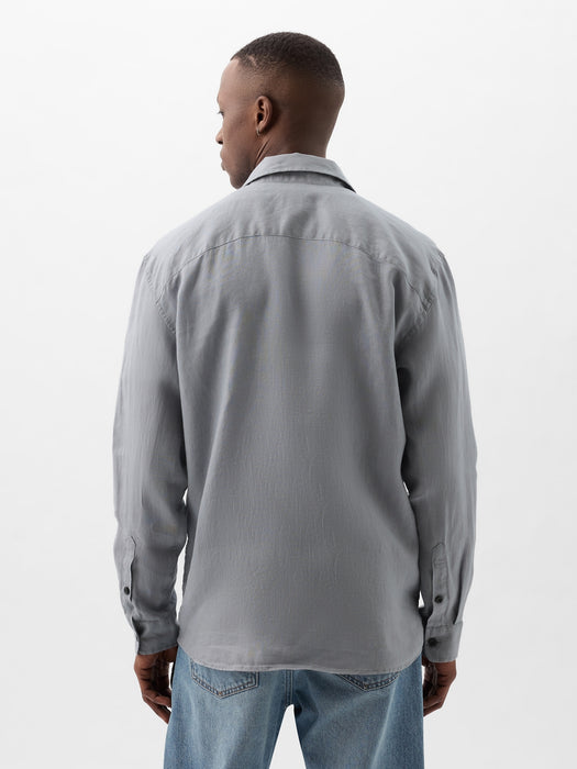 Linen Two-Pocket Shirt