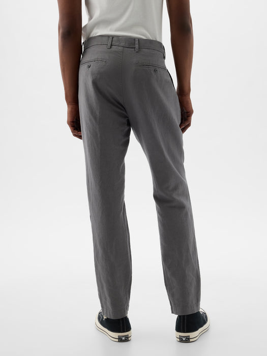 Linen-Cotton Trousers in Slim Fit