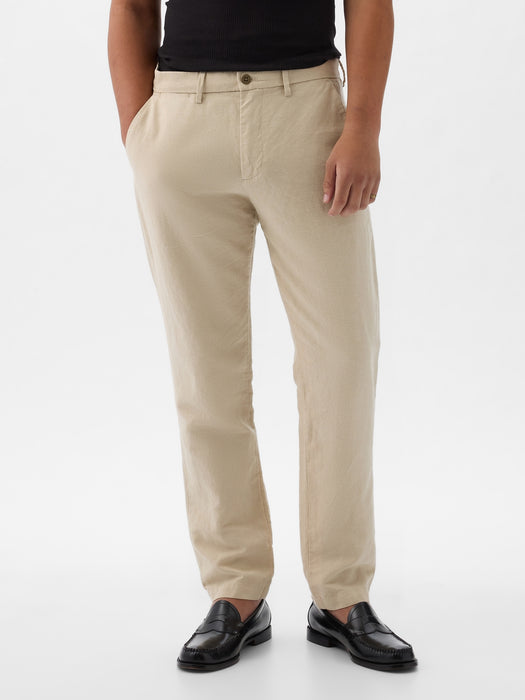 Linen-Cotton Trousers in Slim Fit