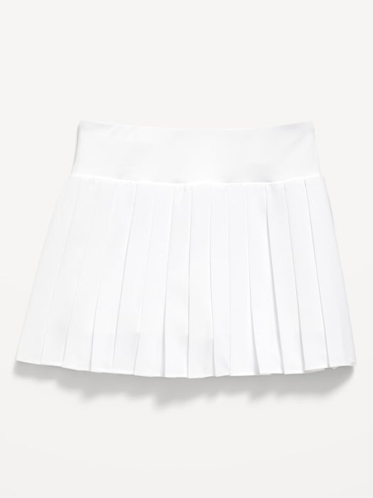 High-Waisted Pleated Performance Skort for Girls