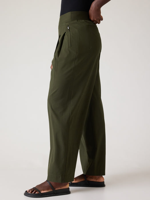 Brooklyn Heights High Rise Pleated Wide Leg Pant