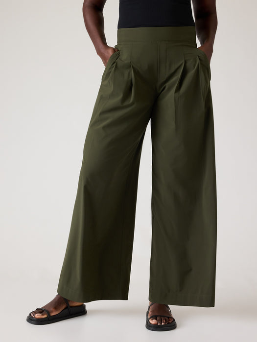 Brooklyn Heights High Rise Pleated Wide Leg Pant