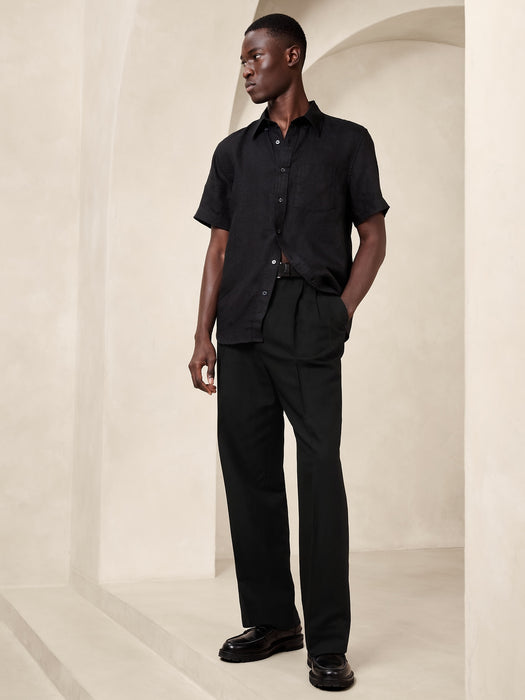 Agustin Relaxed Linen-Blend Pant