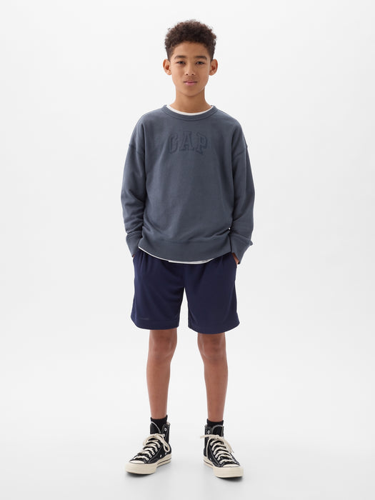 GapFit Kids Recycled Mesh Pull-On Shorts