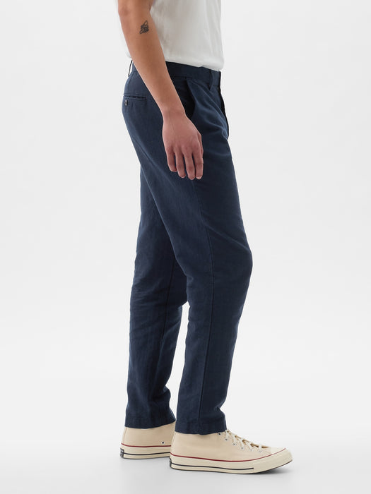 Linen-Cotton Trousers in Slim Fit