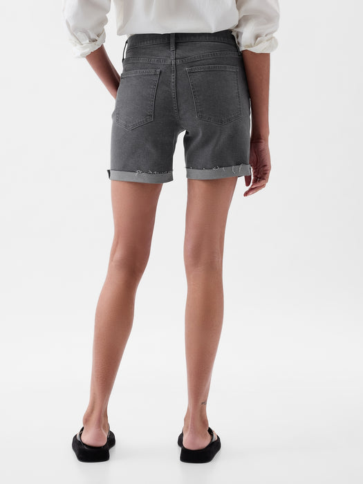 5" Mid Rise Girlfriend Shorts