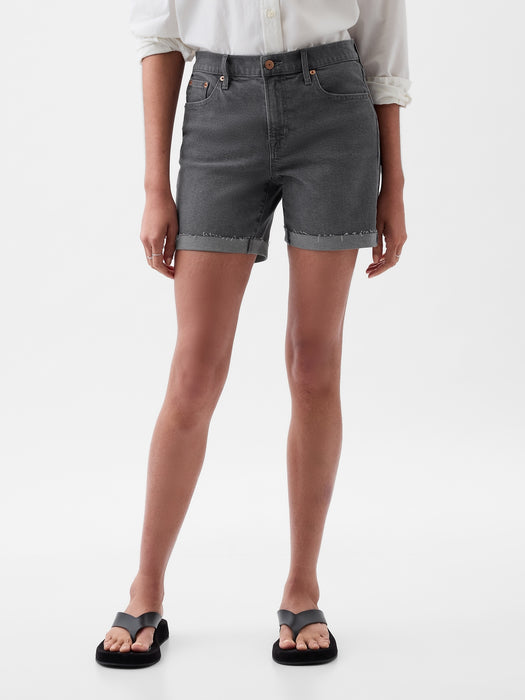 5" Mid Rise Girlfriend Shorts