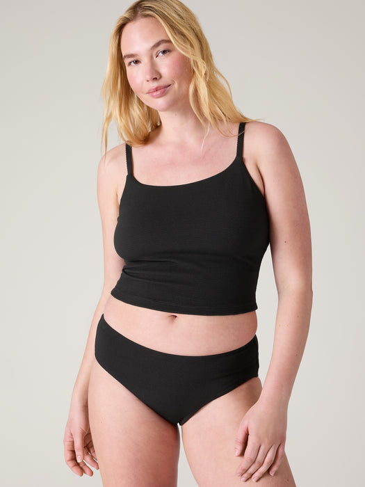 Scoop Crop Pique Tankini D-DD