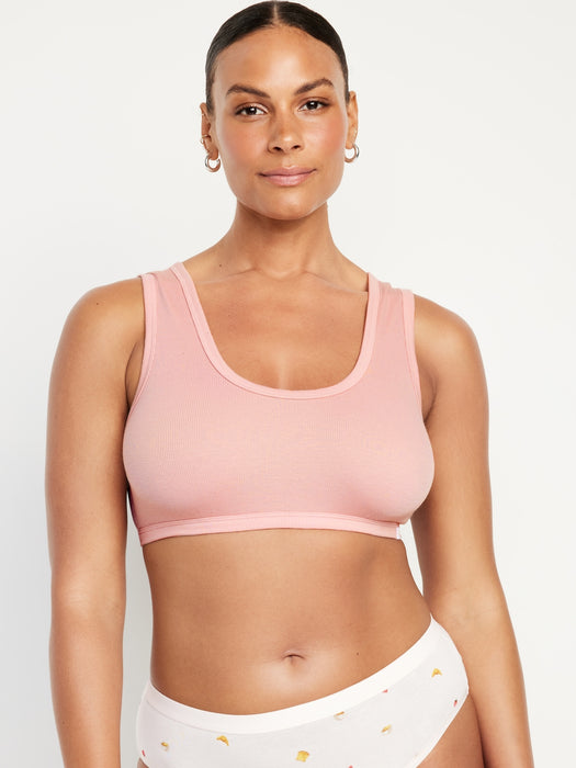 Rib-Knit Bralette Top