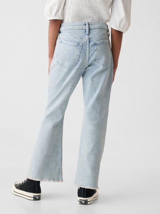 Kids High Rise '70s Flare Ankle Jeans