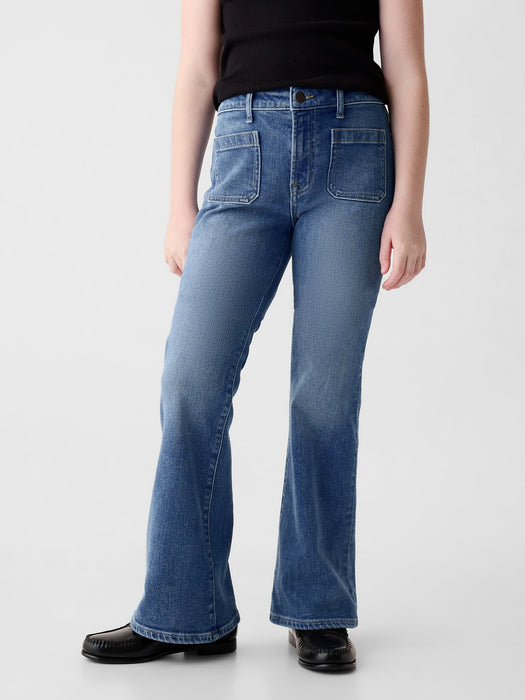 Kids High Rise '70s Flare Jeans