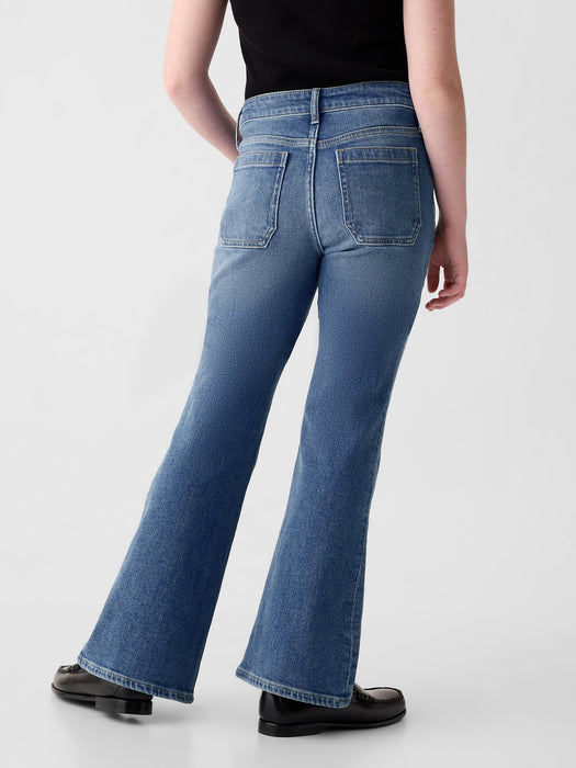 Kids High Rise '70s Flare Jeans