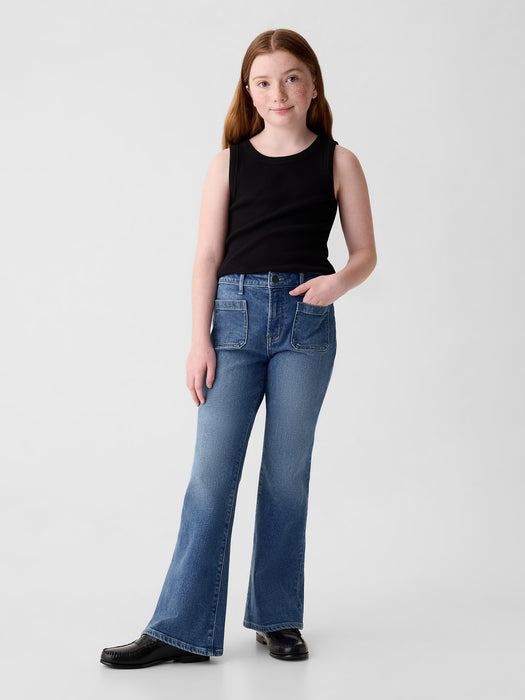 Kids High Rise '70s Flare Jeans