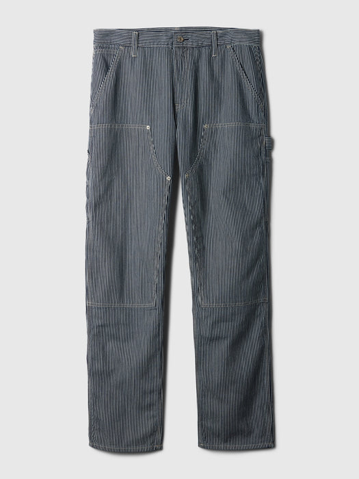 Double-Knee Railroad Striped Carpenter Jeans