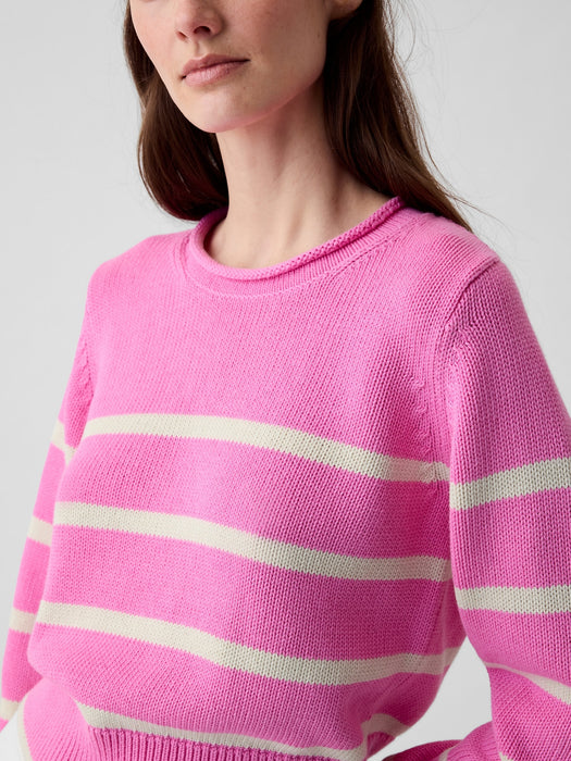 Shrunken Roll Neck Sweater