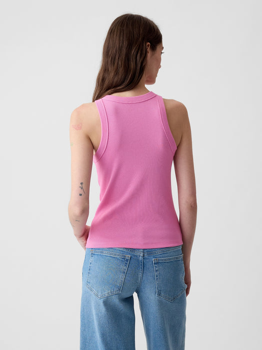 Modern Rib Halter Tank Top