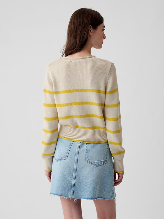 Shrunken Roll Neck Sweater