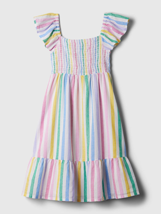 Kids Flutter Print Dress