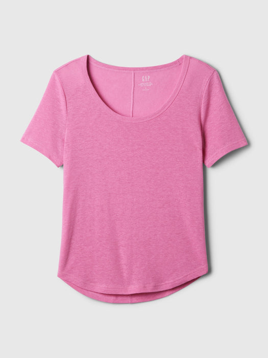 Linen-Blend T-Shirt