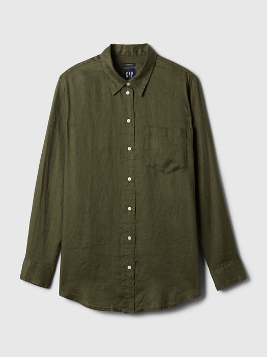 100% Linen Boyfriend Shirt