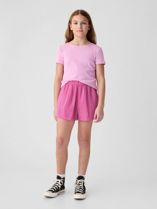 Kids Crinkle Gauze Shorts