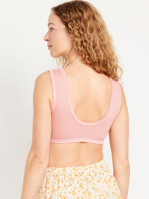 Rib-Knit Bralette Top