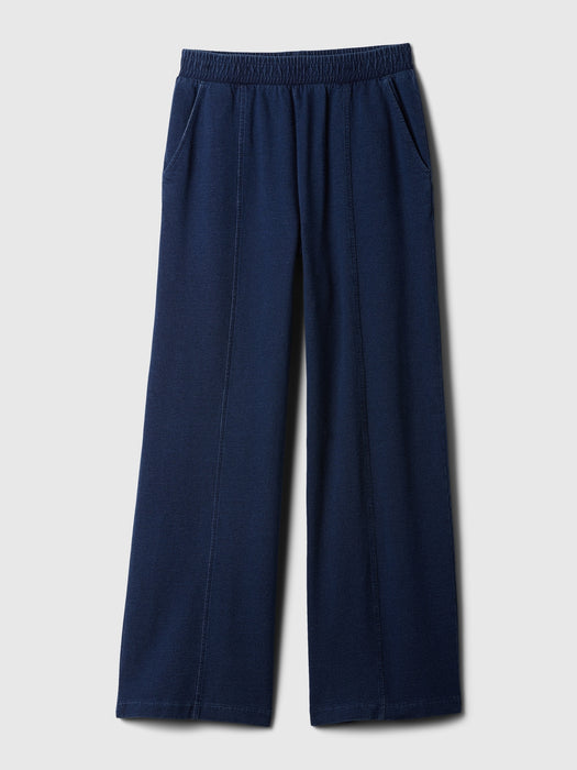 Seamed Wide-Leg Sweatpants