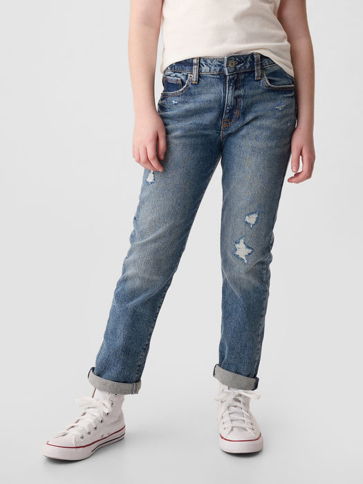 Kids Mid Rise Girlfriend Jeans