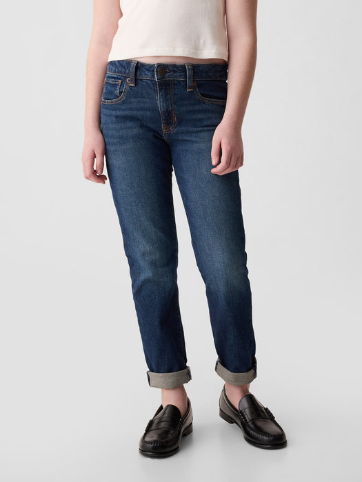 Kids Mid Rise Girlfriend Jeans