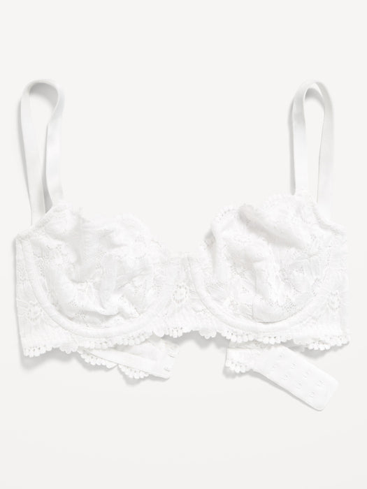 Lace Underwire Balconette Bra