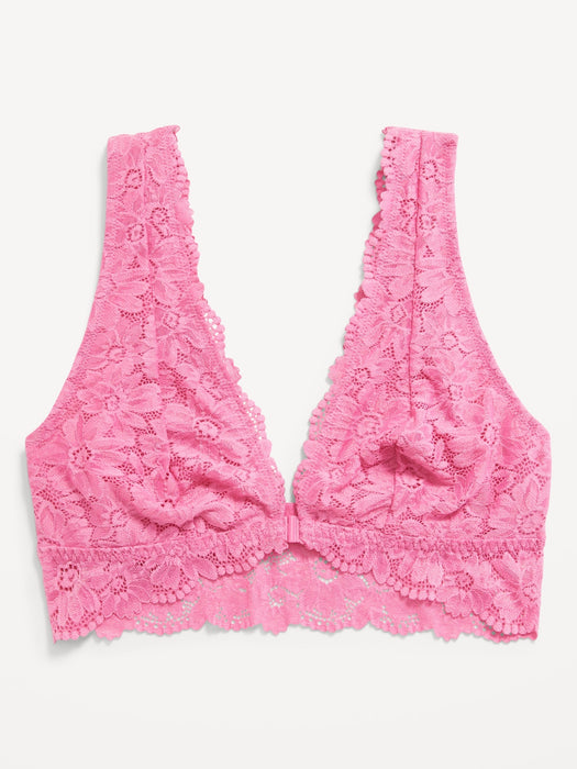 Lace Front-Close Bralette