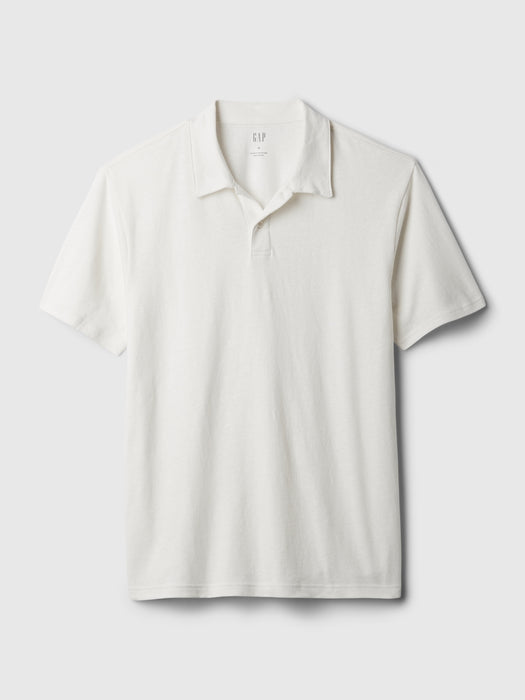 Linen-Cotton Polo Shirt