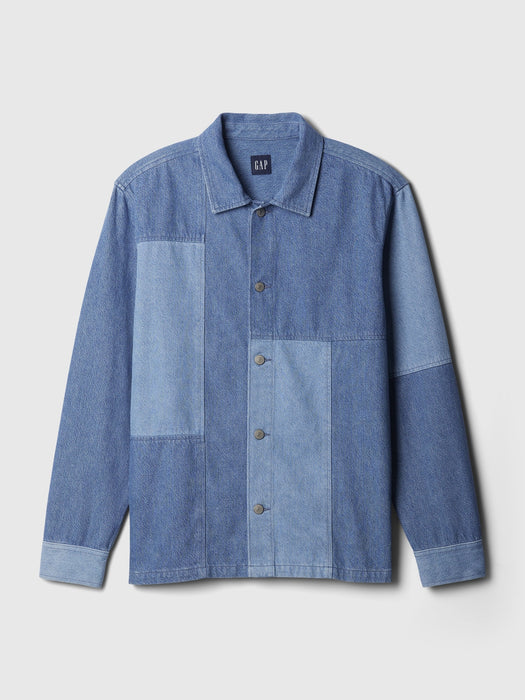 Patchwork Denim Shirt