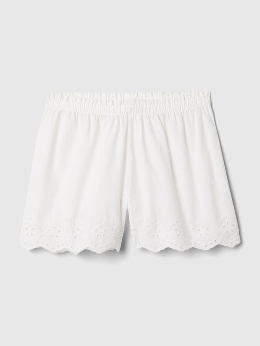 Eyelet Poplin PJ Shorts