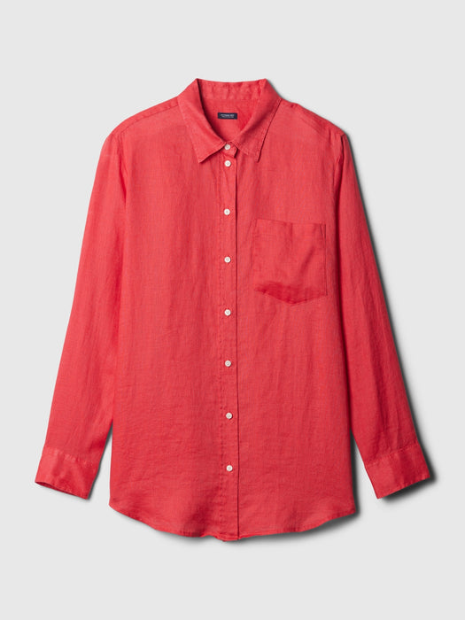 100% Linen Boyfriend Shirt