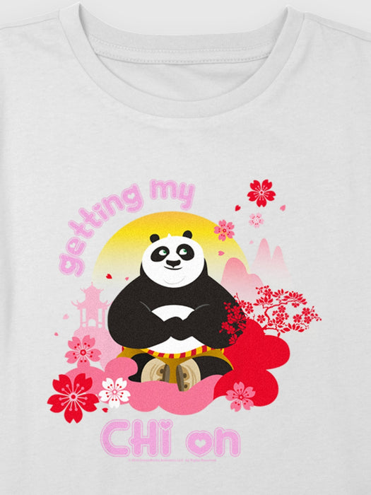 Kids Kung Fu Panda Chi Graphic Boxy Crop Tee