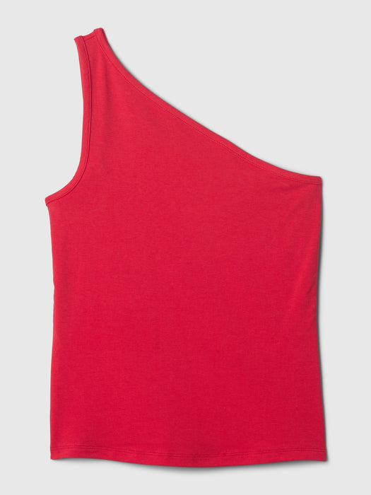 Modern One-Shoulder Cropped Tank Top