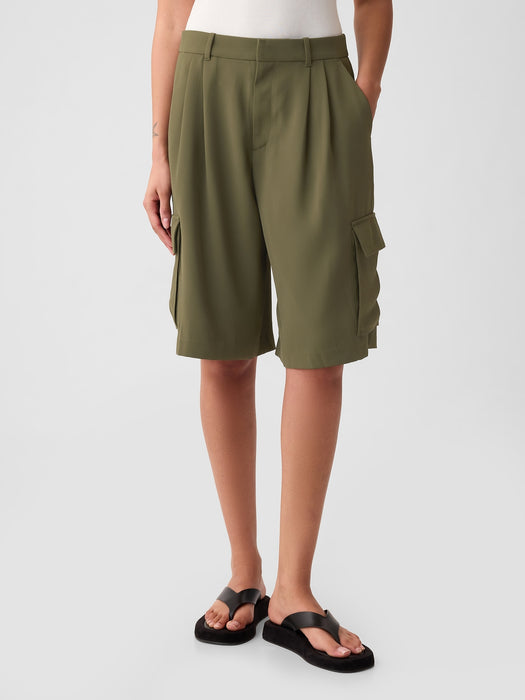 365 Mid Rise Cargo Bermuda Shorts