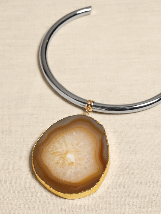 Agate Statement Necklace &#124 Aureus + Argent